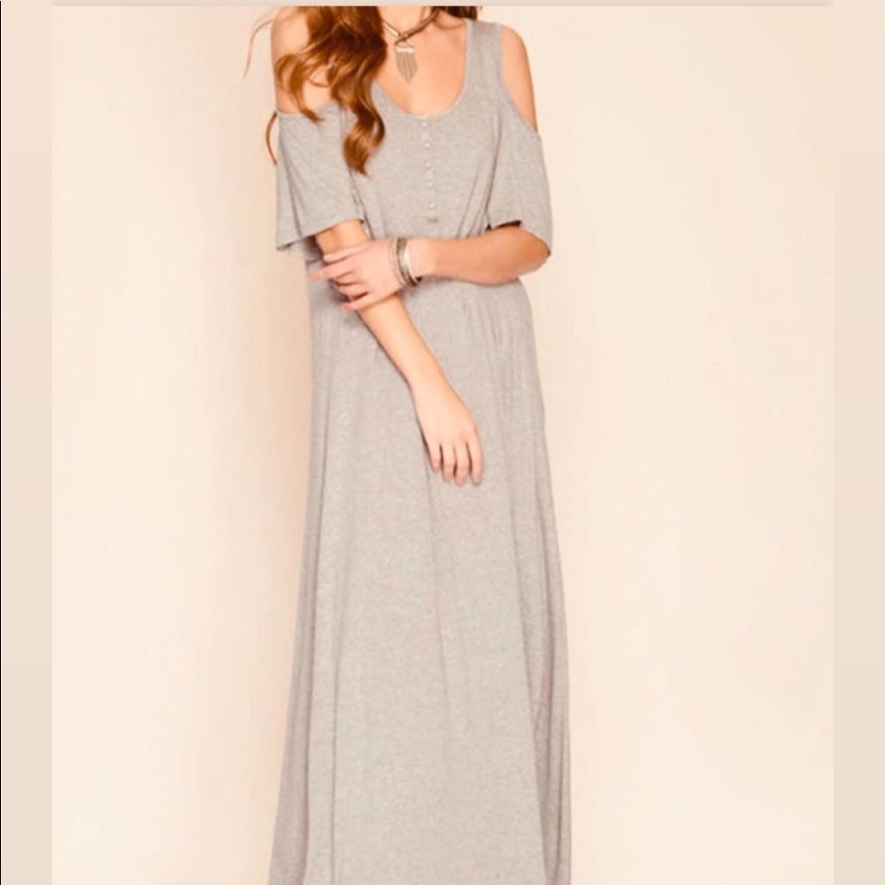 Cold Shoulder Maxi Dress